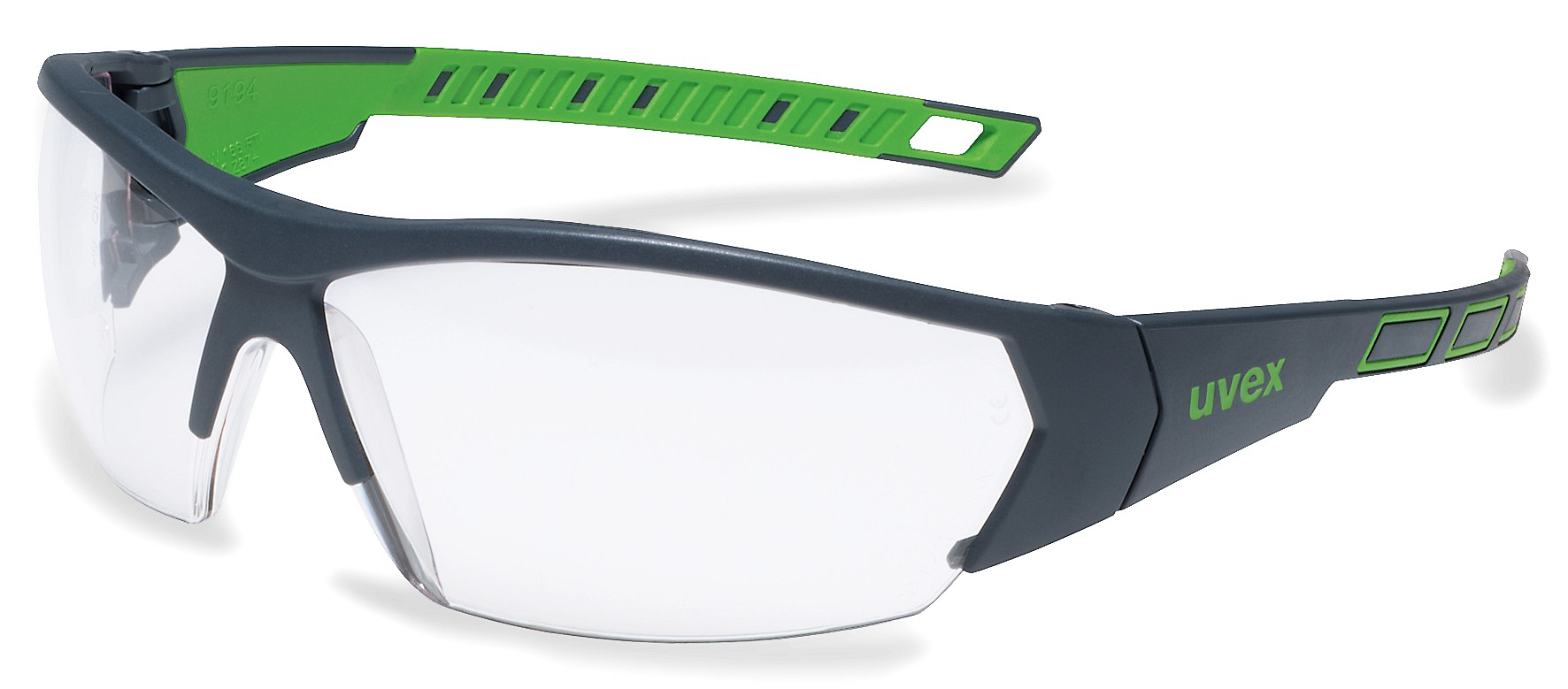  защитные очки uvex ай-воркс, черно-зеленая (арт. 9194175) в .